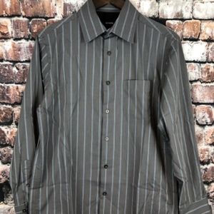 Alfani Men's New Small Grey Dress Shirt